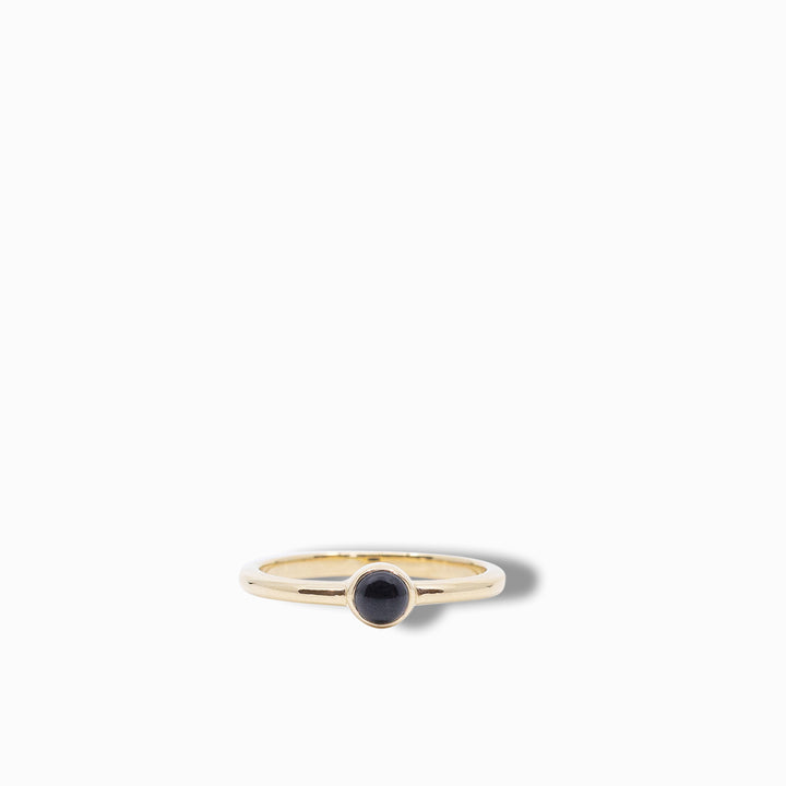 Mini Rainbow Ring in Black Onyx