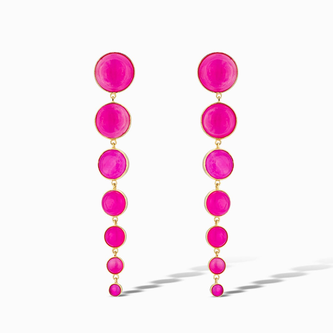 1pair Long Tassel Earrings With Rhinestone-studded, Unpopular Vintage  Artistic Simple Style For Daily Wear And Dinner Parties - Rose Red | SHEIN
