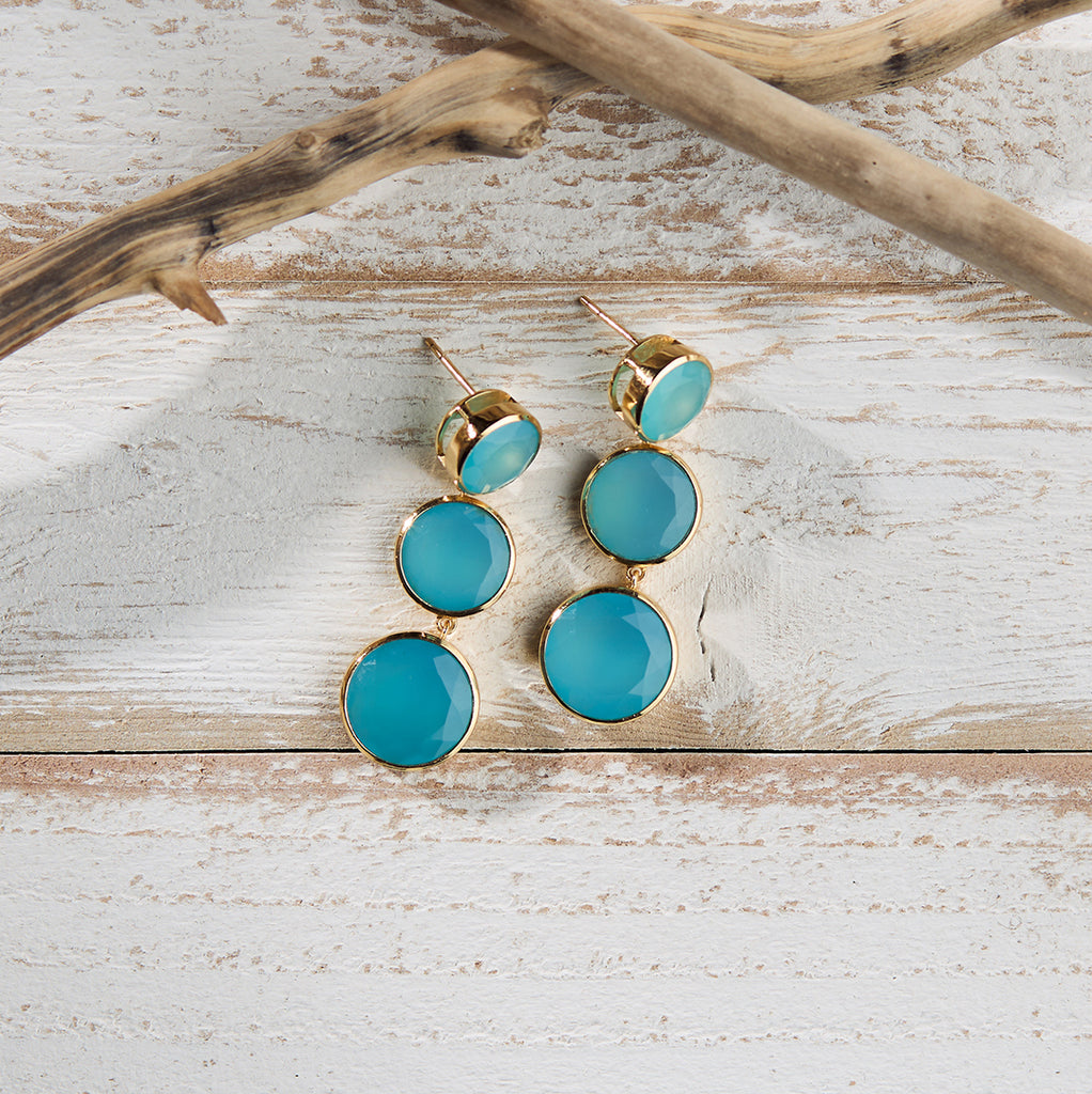 Buy 14K Gold Turquoise Earrings, 4 Mm Turquoise Round Gemstone Earrings, Turquoise  Jewelry, December Birthstone, Dainty Earrings Online in India - Etsy