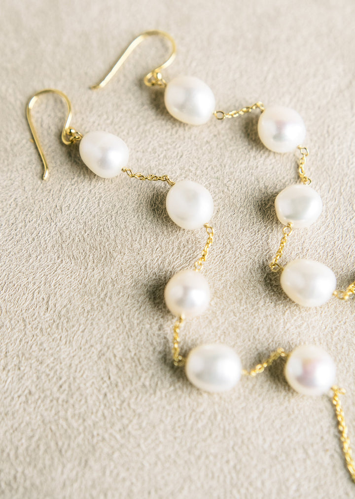 Flirty Pearl Drop Earrings