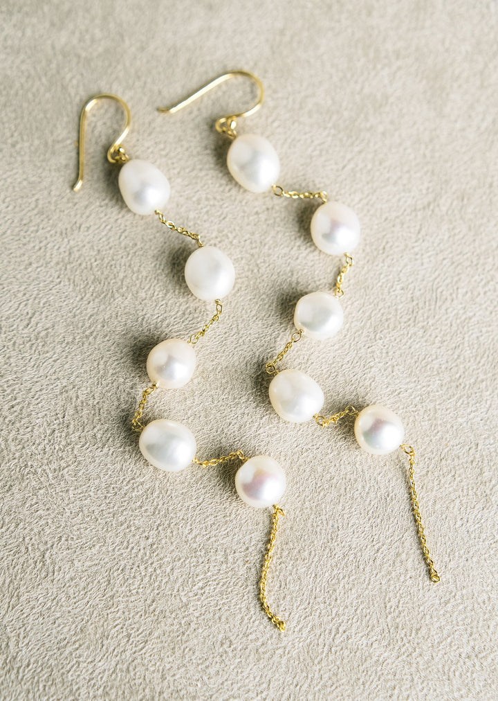 Flirty Pearl Drop Earrings