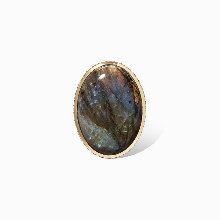 KA Statement Ring in Labradorite