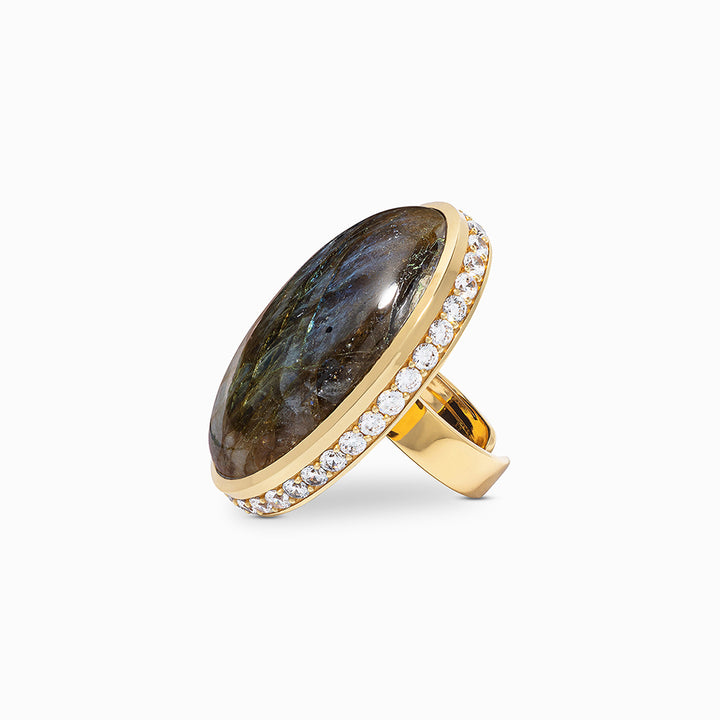 KA Statement Ring in Labradorite