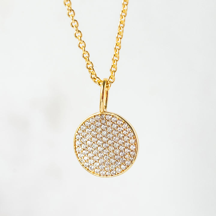 Pavé Cubic Zirconia Pendant Necklace