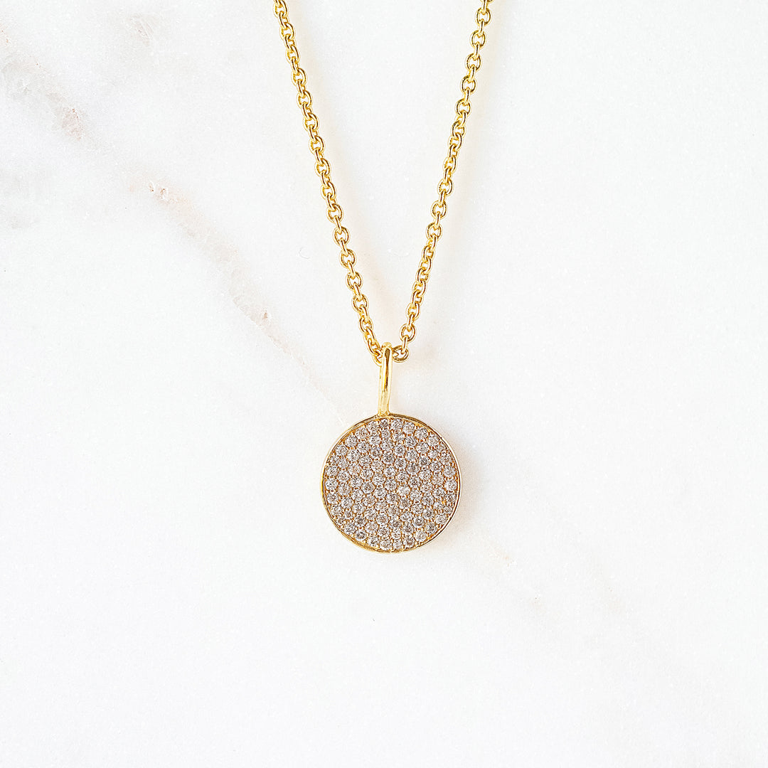 Pavé Cubic Zirconia Pendant Necklace