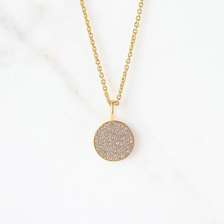 Pavé Cubic Zirconia Pendant Necklace